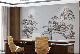 石家庄森佰汇航空纤维墙咔（山水之间）