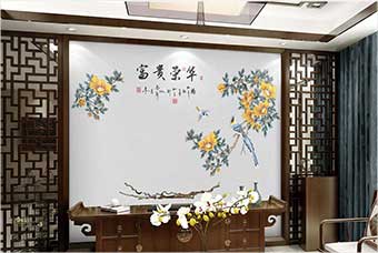 石家庄森佰汇航空纤维墙咔（富贵荣华）